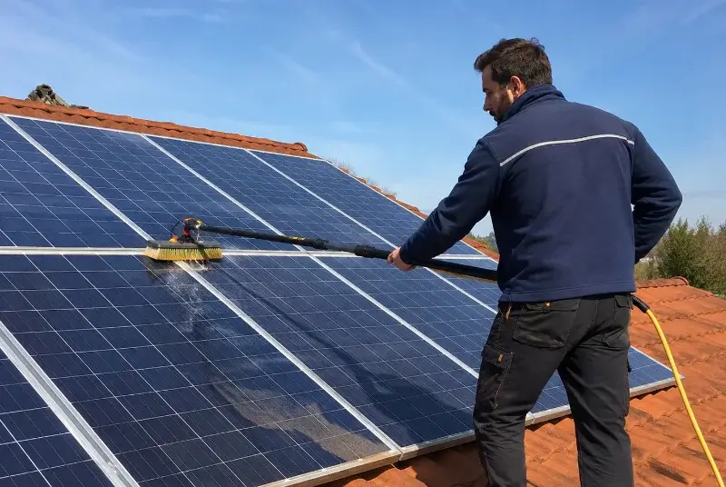 Nettoyage et entretien de panneaux solaires à Cessy